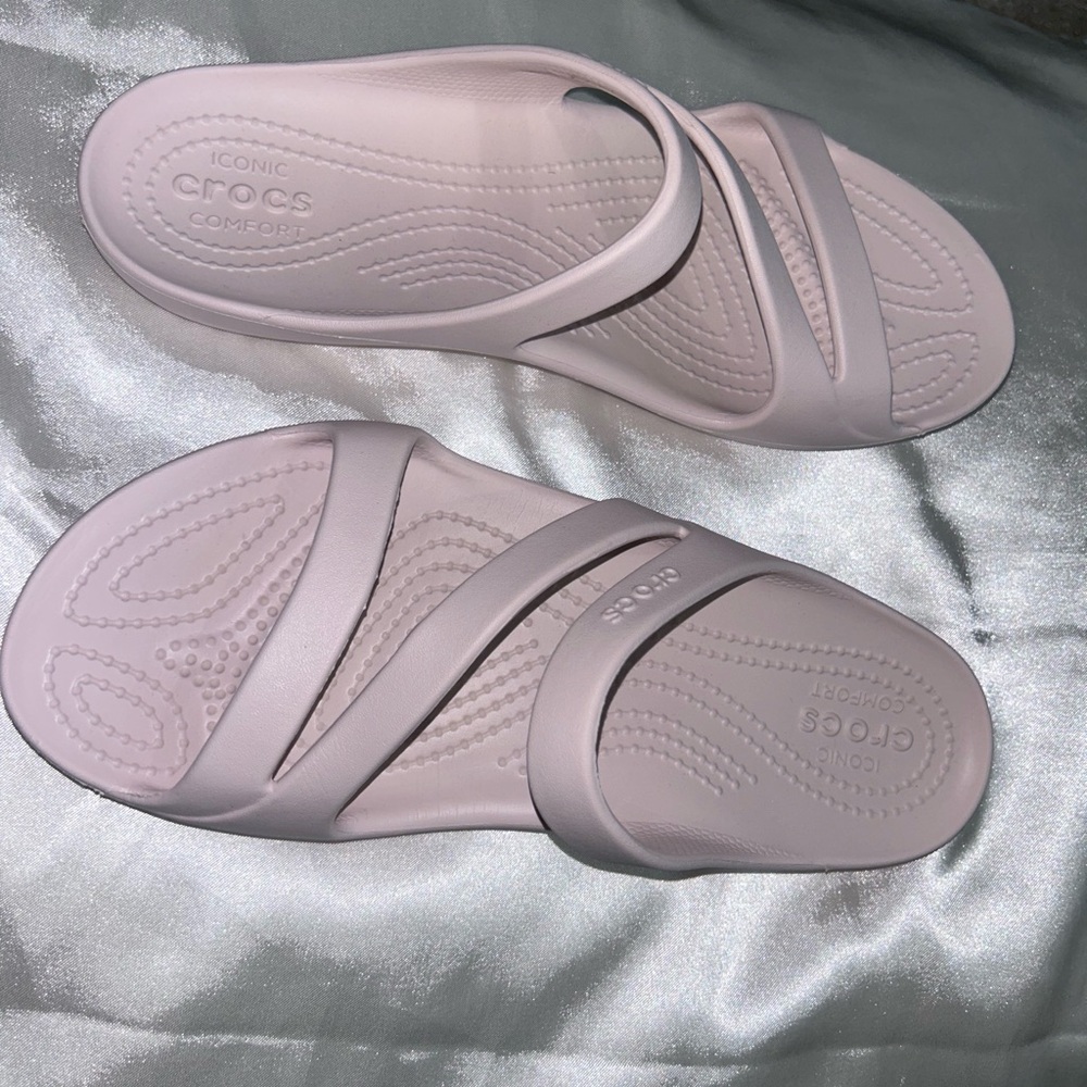 CROCS Soft Pink Slide Sandals